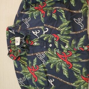 Atlanta Braves Hawaiian style shirt Mens XL